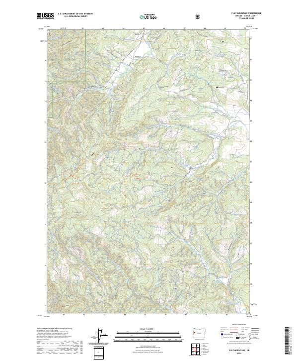 Flat Mountain topographic map thumbnail