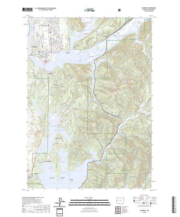 Florence topographic map thumbnail