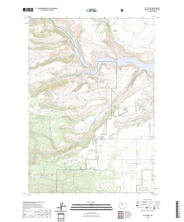 Fly Creek topographic map thumbnail