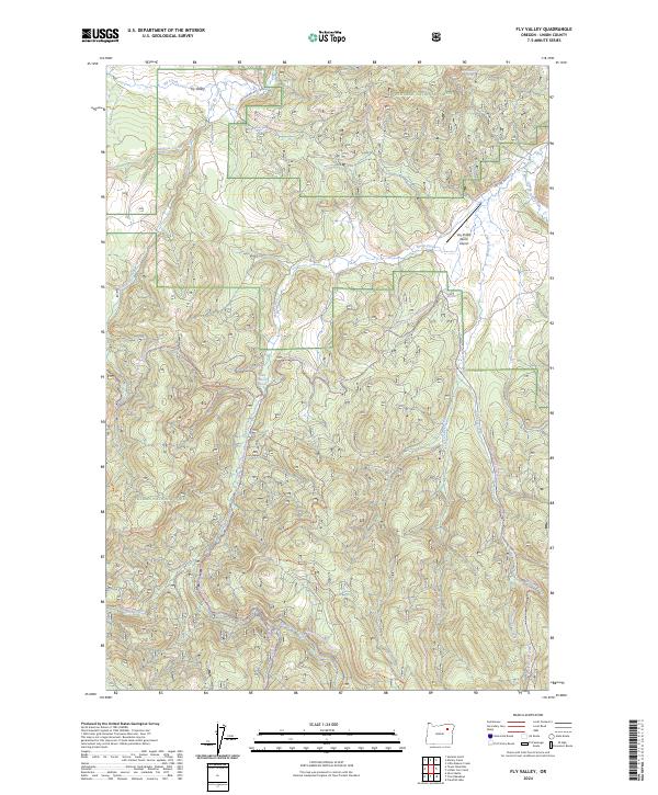 Fly Valley topographic map thumbnail
