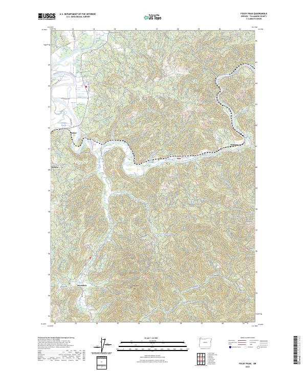 Foley Peak topographic map thumbnail