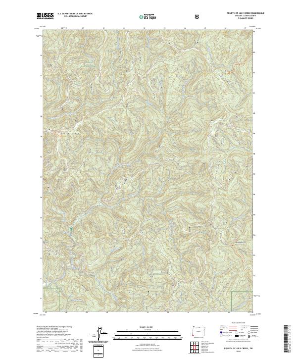 Fourth of July Creek topographic map thumbnail