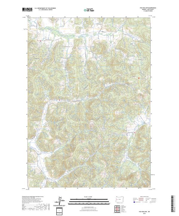 Fox Hollow topographic map thumbnail