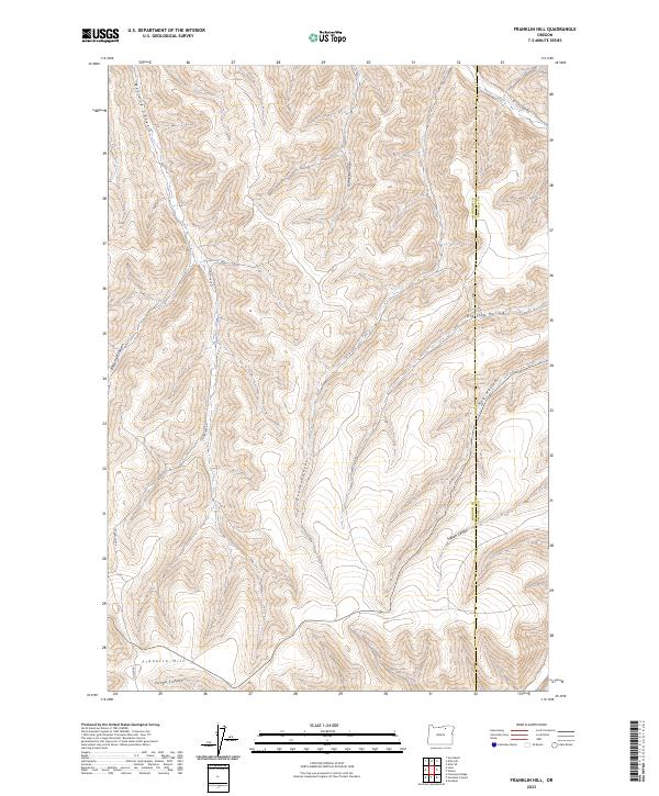 Franklin Hill topographic map thumbnail
