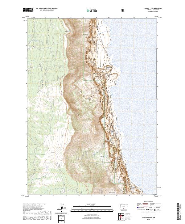 Fremont Point topographic map thumbnail