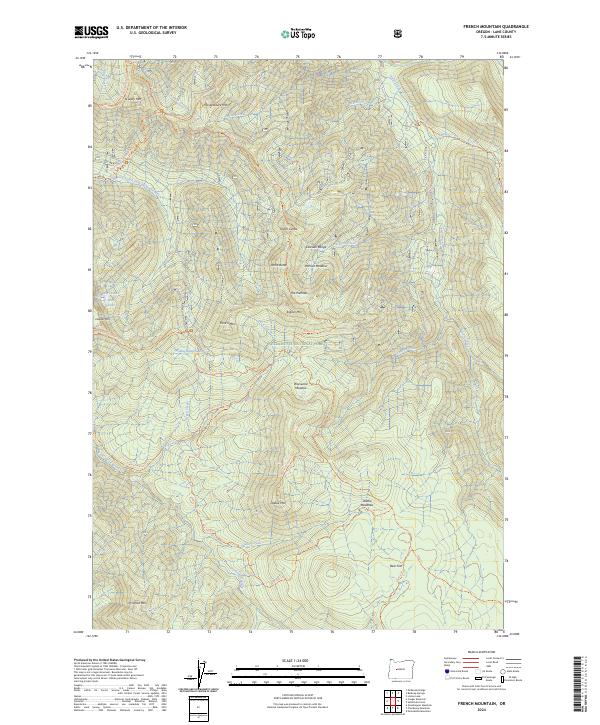 French Mountain topographic map thumbnail
