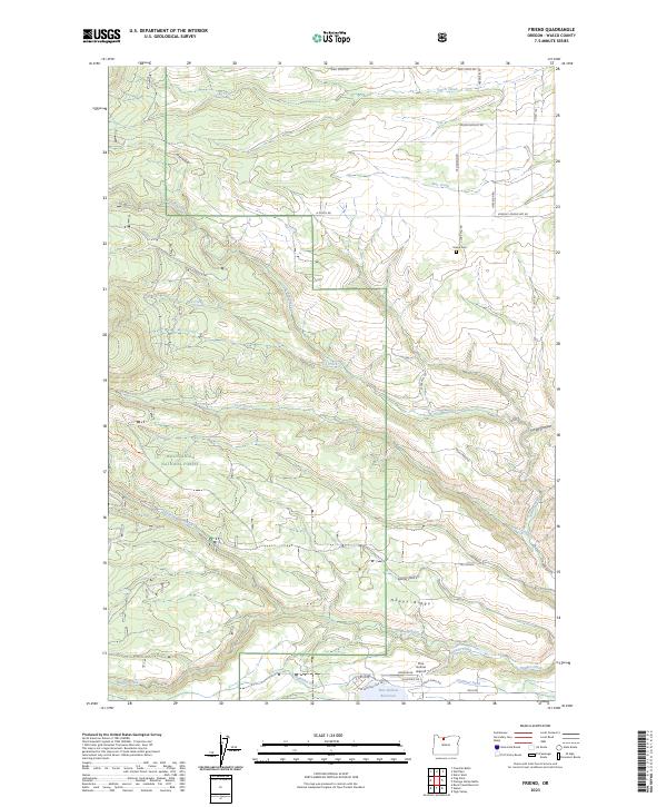 Friend topographic map thumbnail