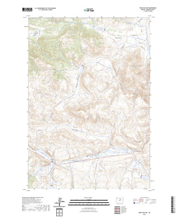 Frog Hollow topographic map thumbnail