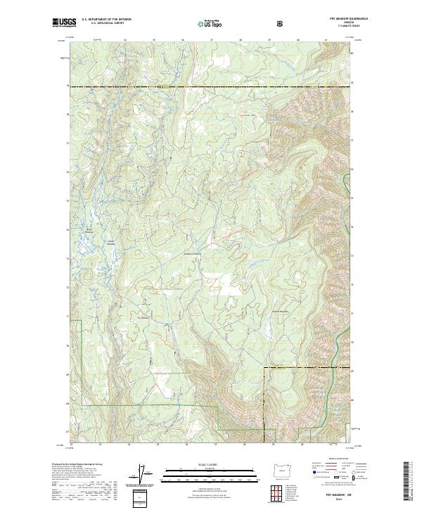 Fry Meadow topographic map thumbnail