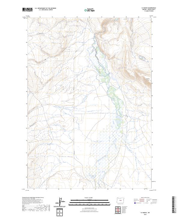 G I Ranch topographic map thumbnail