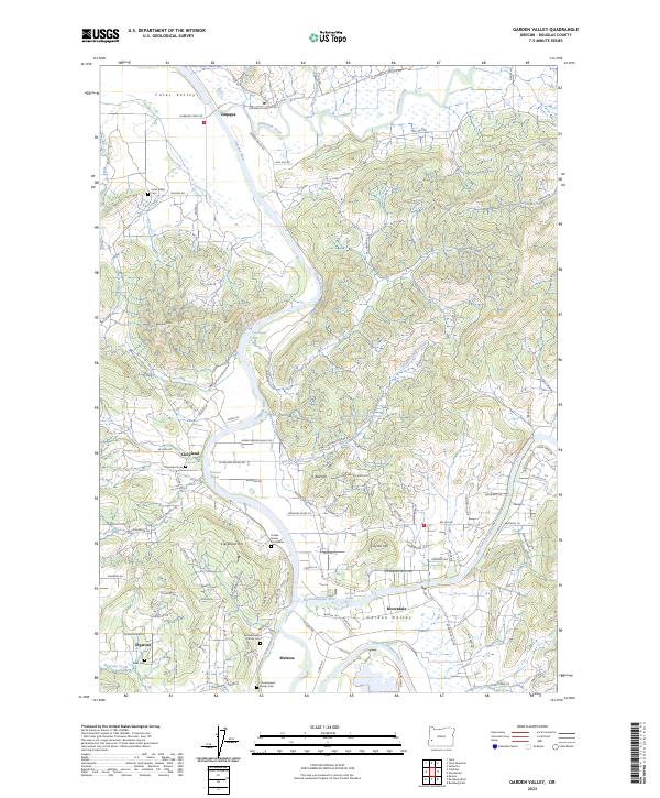 Garden Valley topographic map thumbnail