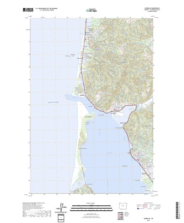 Garibaldi topographic map thumbnail