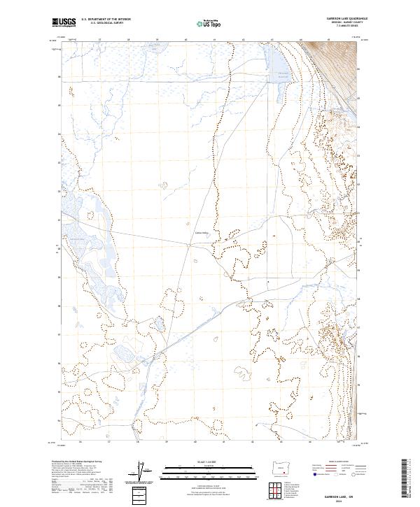 Garrison Lake topographic map thumbnail