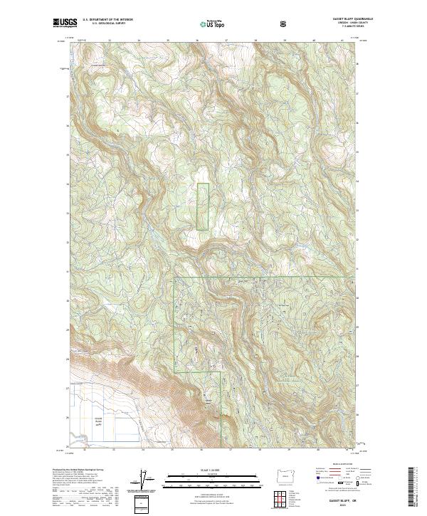 Gasset Bluff topographic map thumbnail
