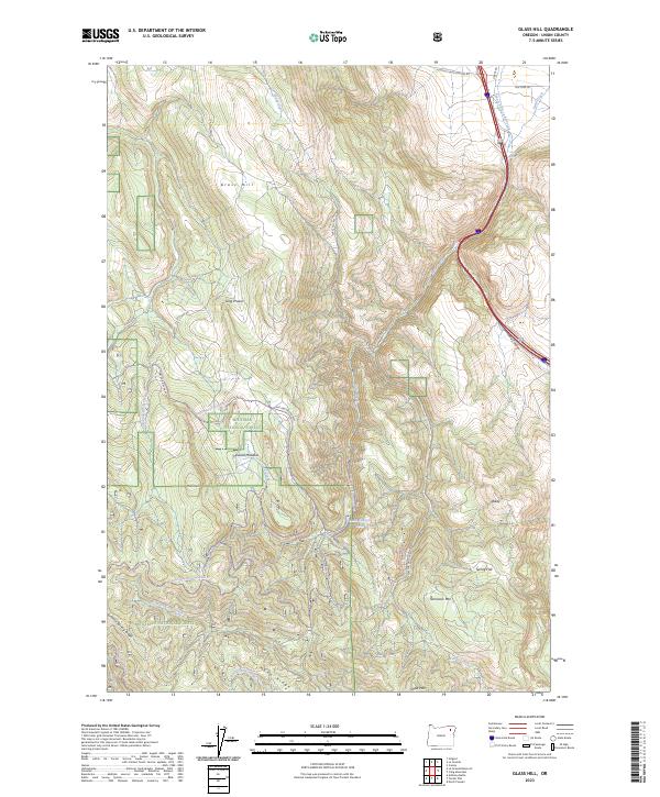 Glass Hill topographic map thumbnail
