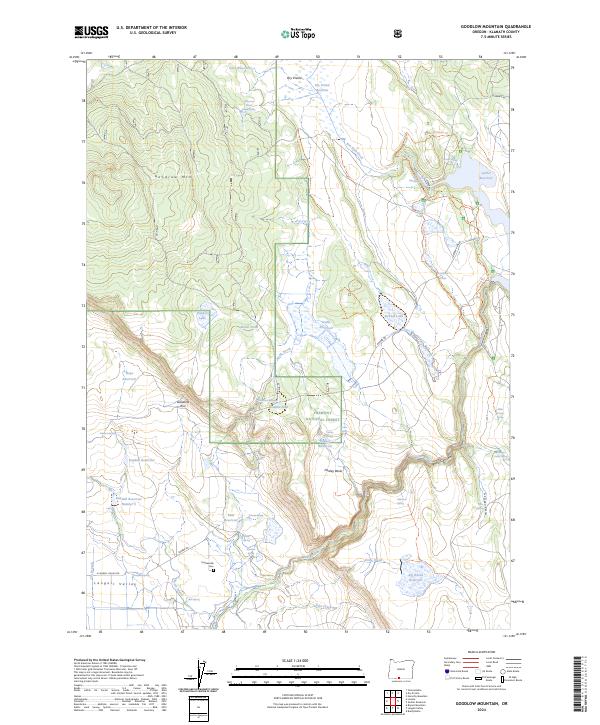 Goodlow Mountain topographic map thumbnail