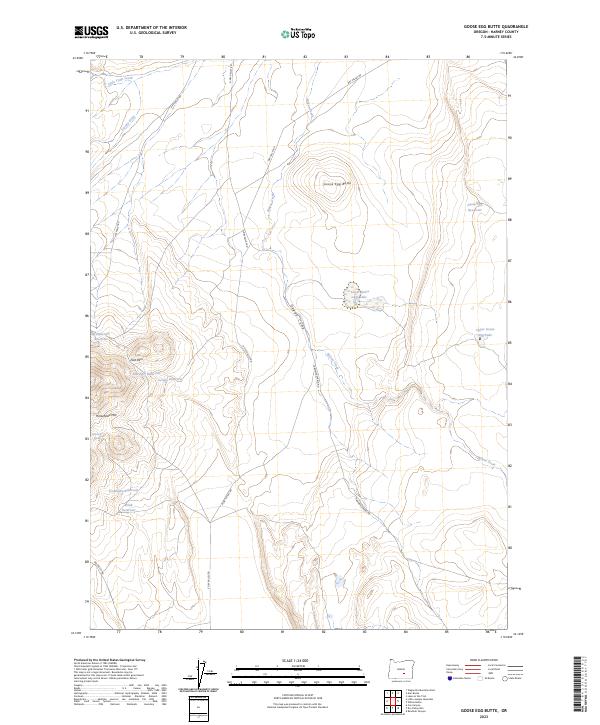 Goose Egg Butte topographic map thumbnail
