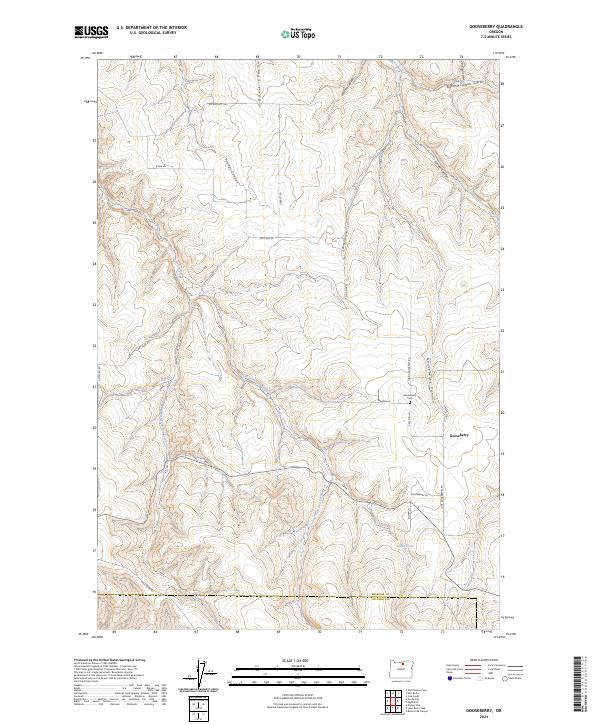 Gooseberry topographic map thumbnail