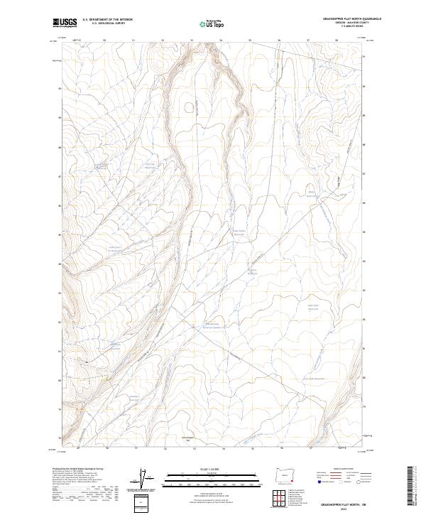 Grasshopper Flat North topographic map thumbnail