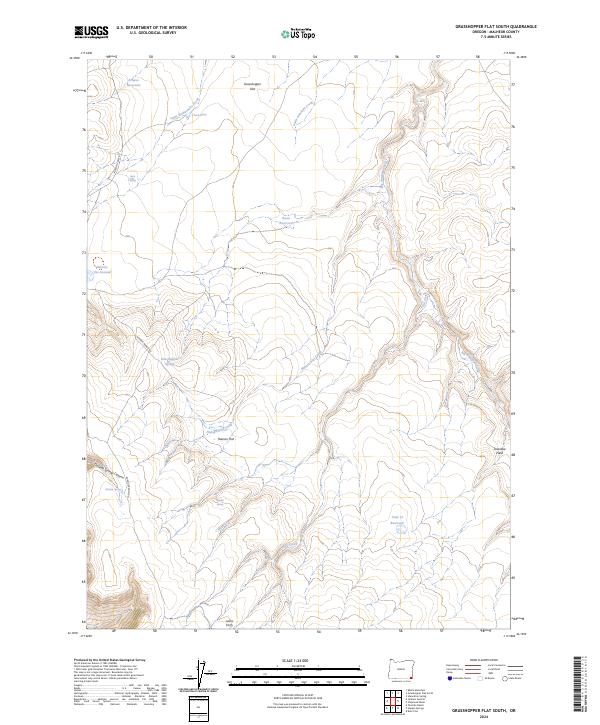 Grasshopper Flat South topographic map thumbnail