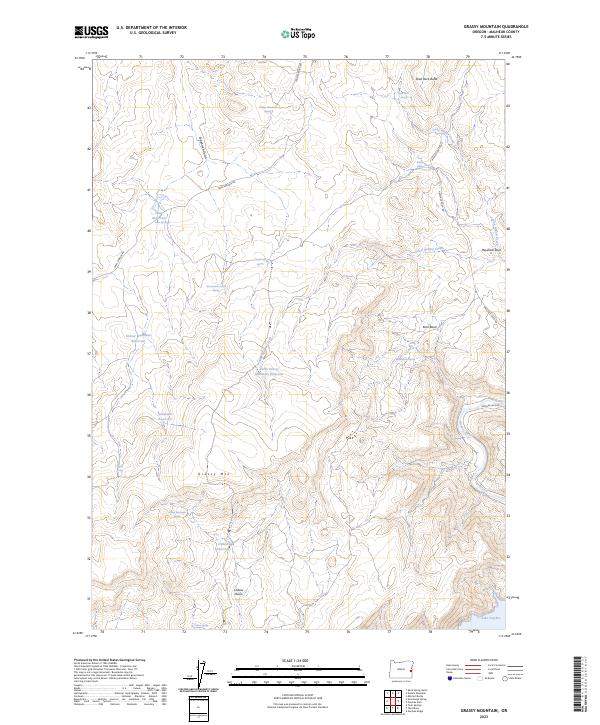 Grassy Mountain topographic map thumbnail