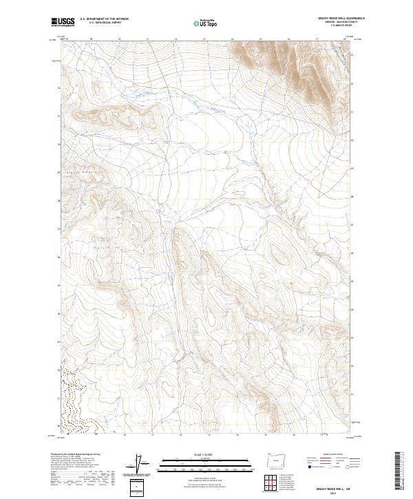 Grassy Ridge Well topographic map thumbnail