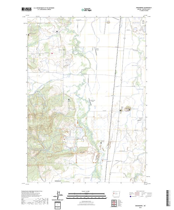 Greenberry topographic map thumbnail