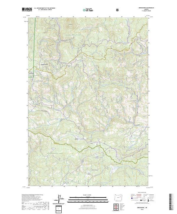 Greenhorn topographic map thumbnail