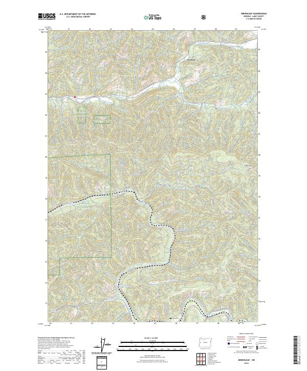 Greenleaf topographic map thumbnail