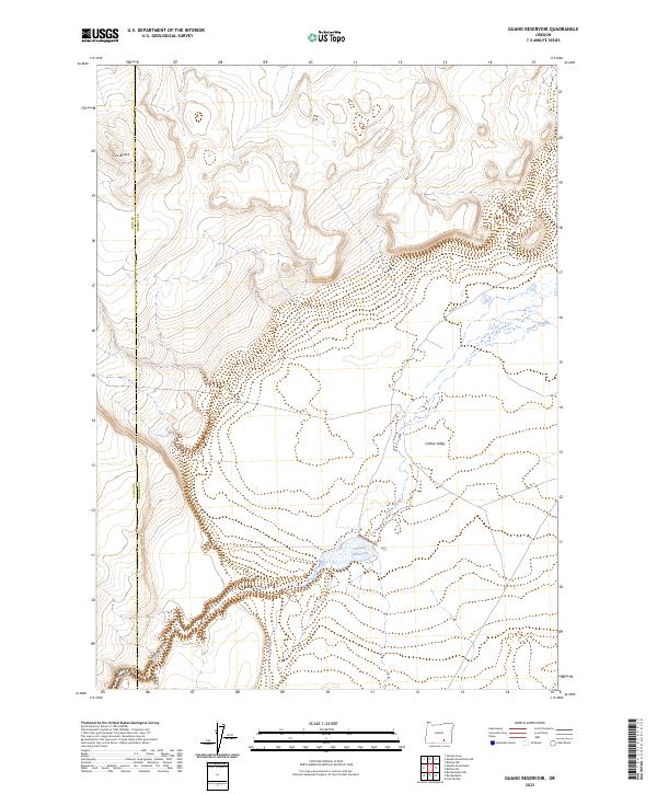 Guano Reservoir topographic map thumbnail