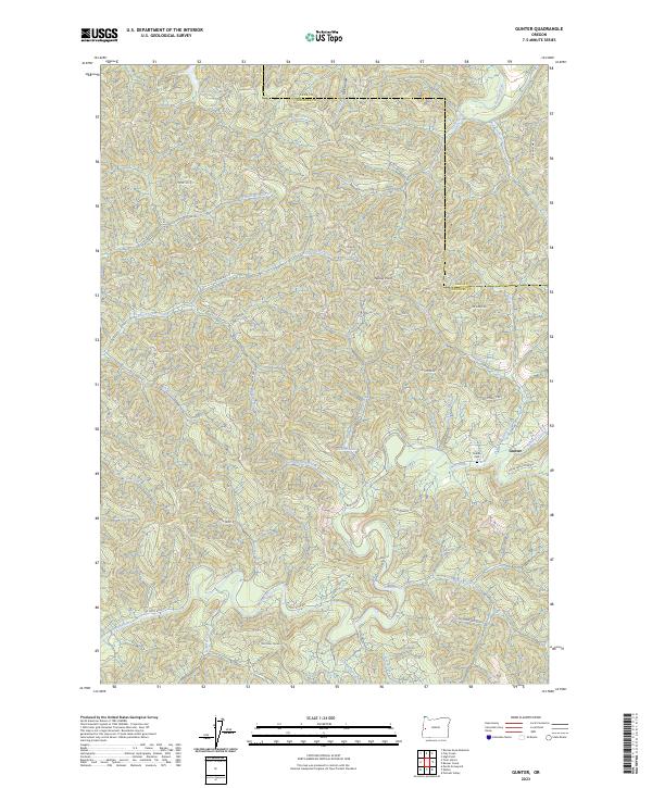 Gunter topographic map thumbnail