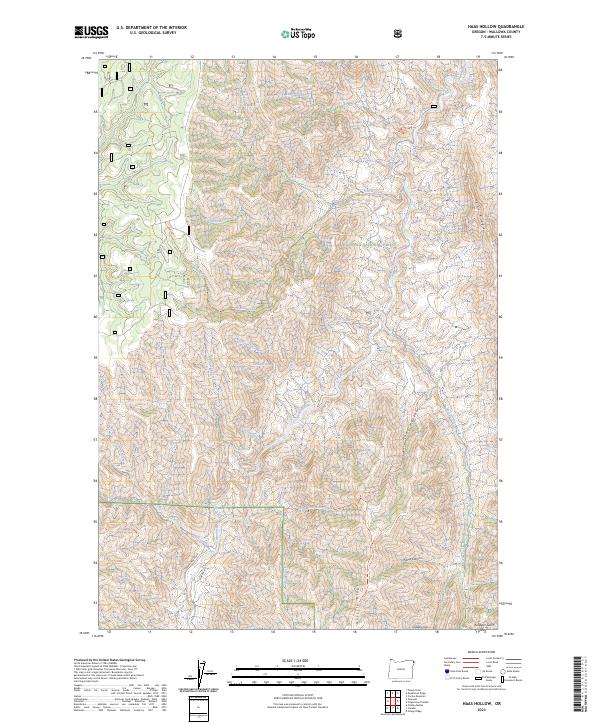 Haas Hollow topographic map thumbnail