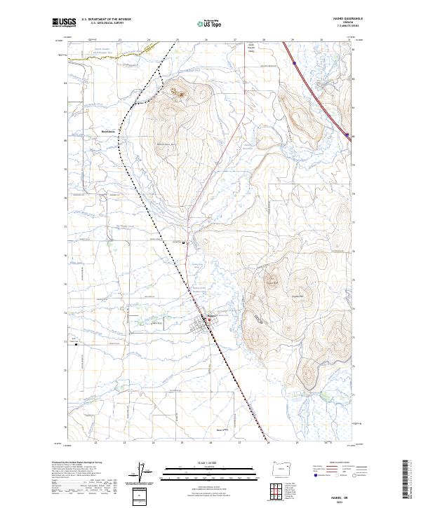 Haines topographic map thumbnail