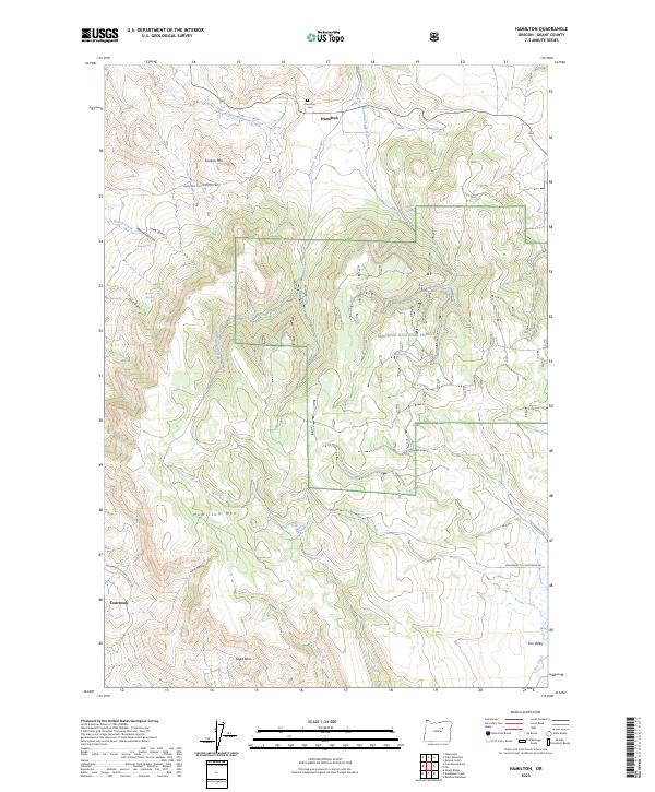 Hamilton topographic map thumbnail
