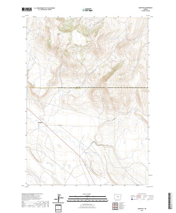 Hampton topographic map thumbnail