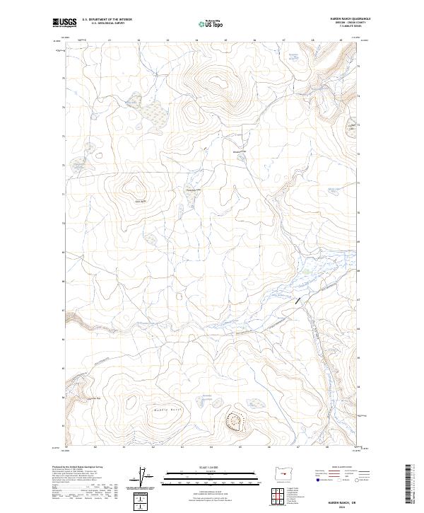 Hardin Ranch topographic map thumbnail