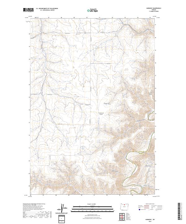 Harmony topographic map thumbnail