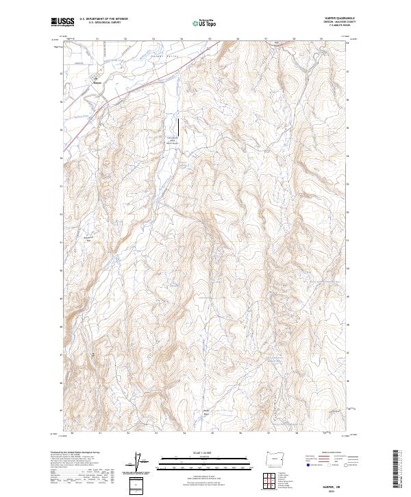 Harper topographic map thumbnail