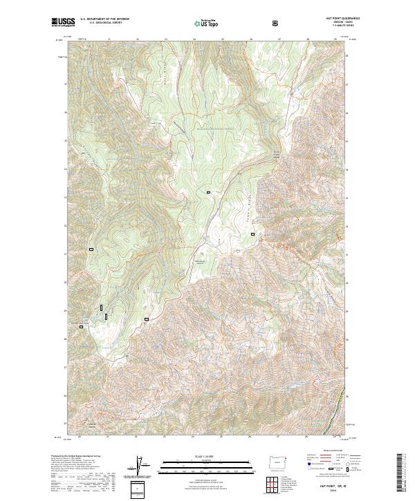 Hat Point topographic map thumbnail