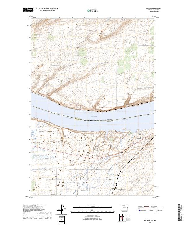 Hat Rock topographic map thumbnail