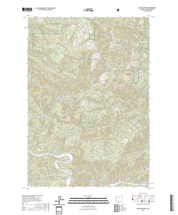 Hellion Rapids topographic map thumbnail