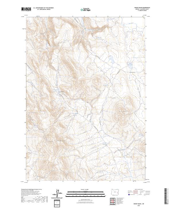 Hickey Basin topographic map thumbnail