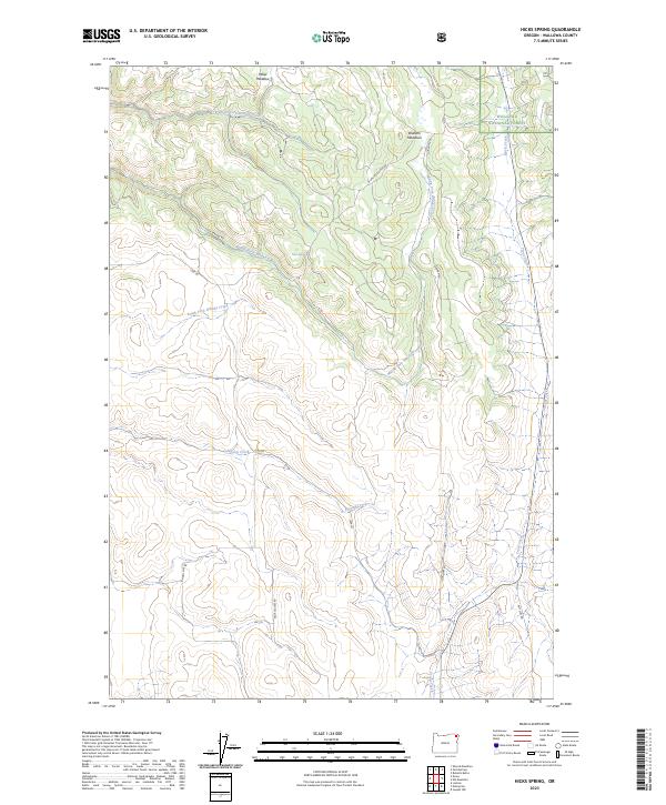 Hicks Spring topographic map thumbnail