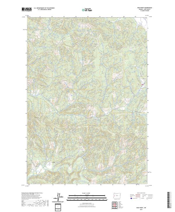High Point topographic map thumbnail