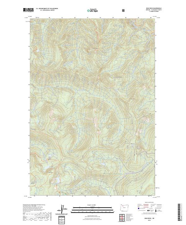 High Rock topographic map thumbnail