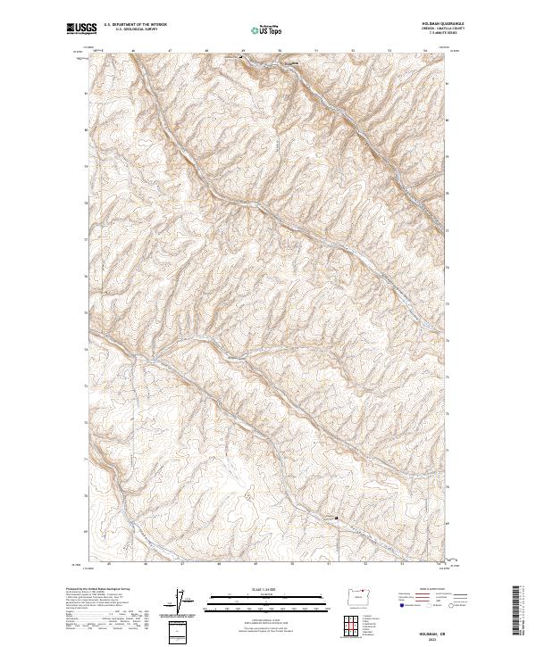 Holdman topographic map thumbnail