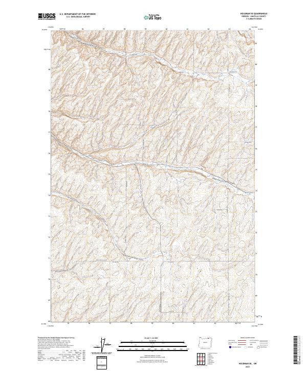 Holdman SE topographic map thumbnail