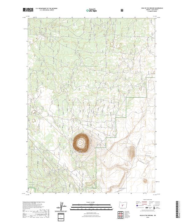 Hole In The Ground topographic map thumbnail