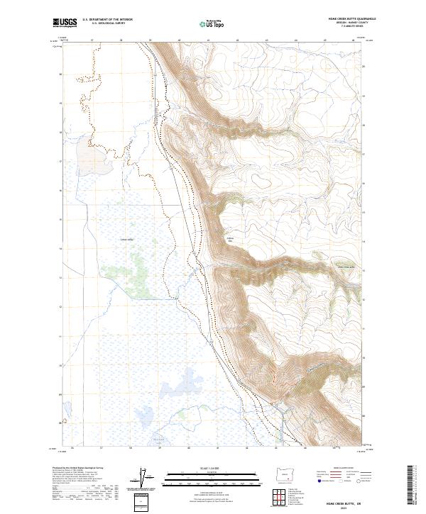Home Creek Butte topographic map thumbnail