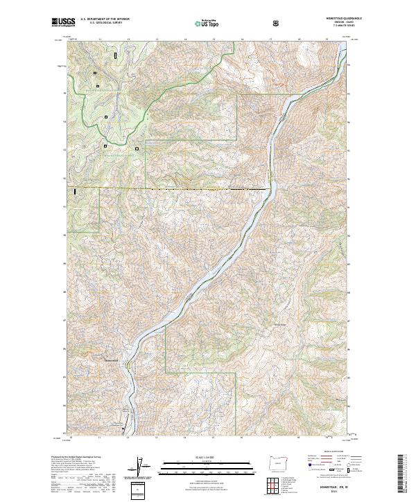 Homestead topographic map thumbnail